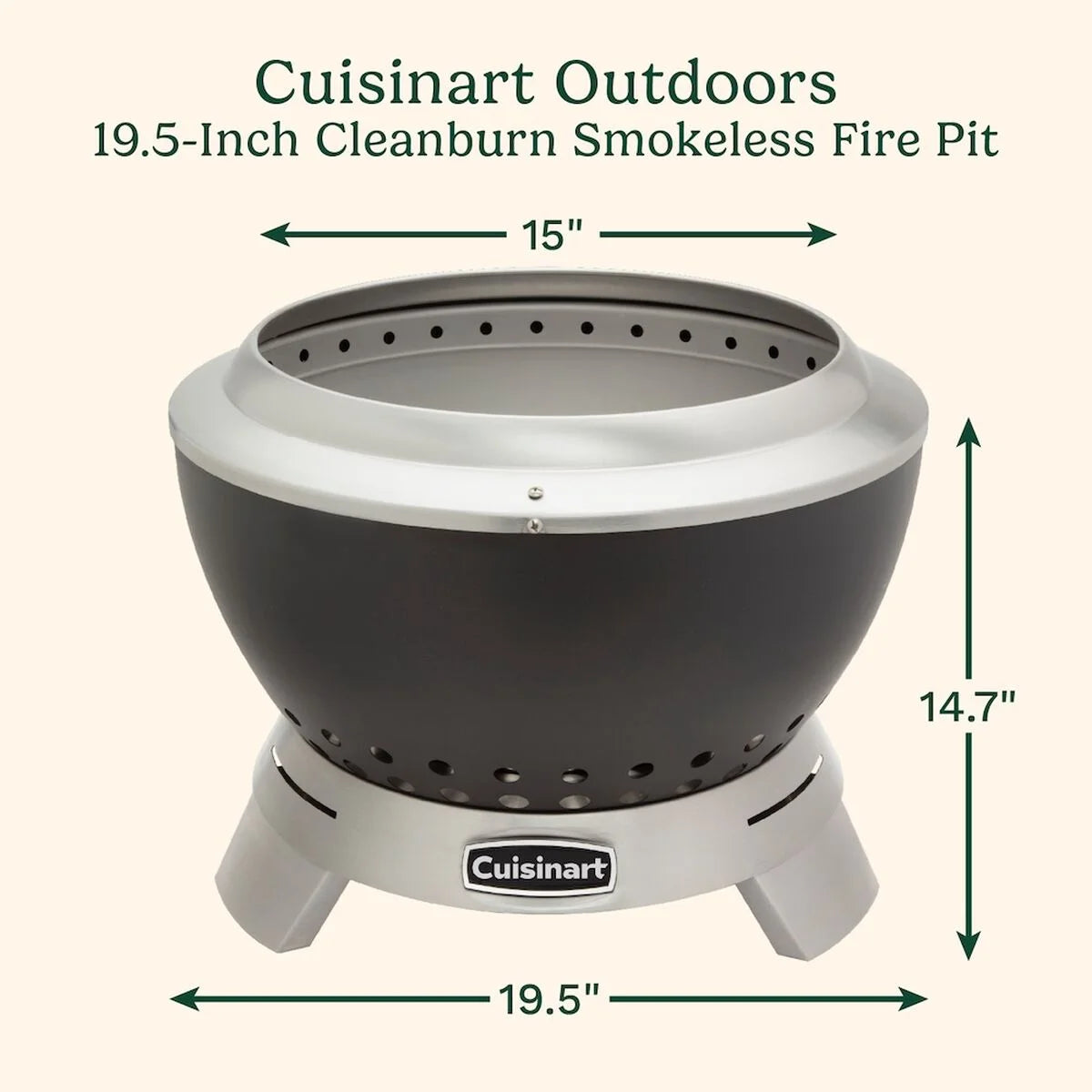 19.5” Cleanburn Smokeless Fire Pit