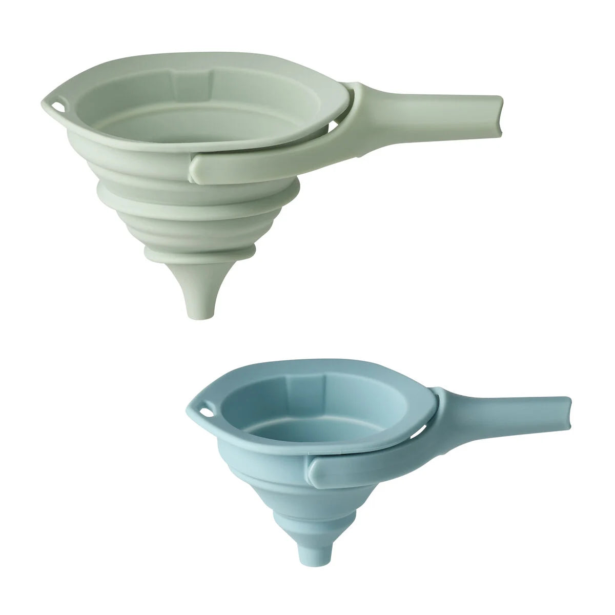 Set of 2 Collapsible Silicone Funnels