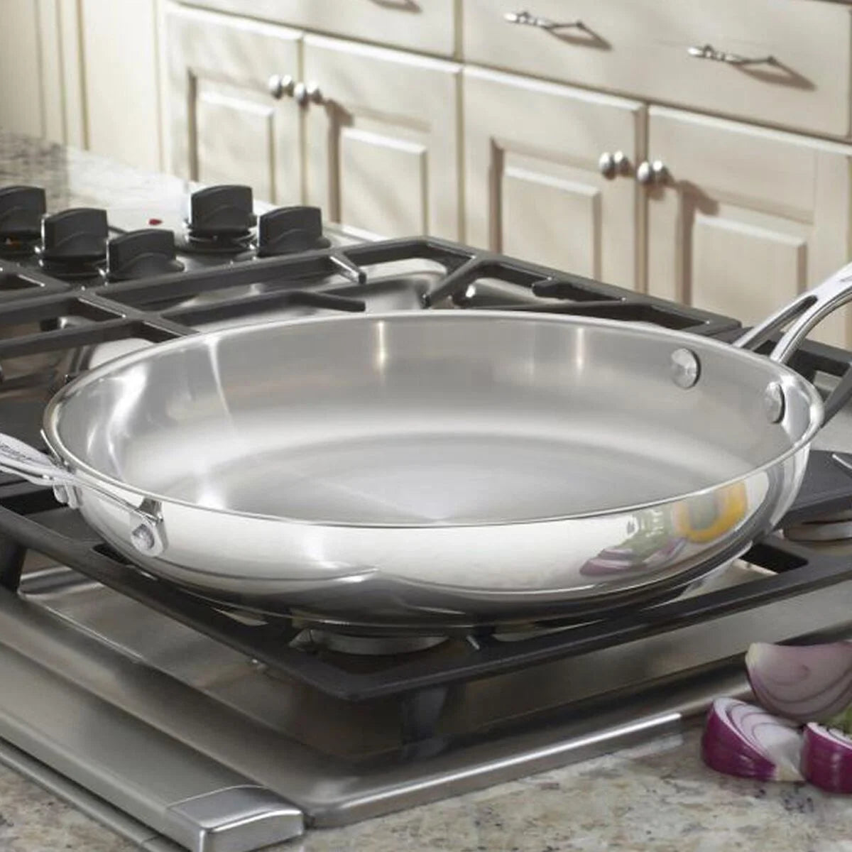 Chef's Classic™ Stainless 12'' Skillet with Helper Handle