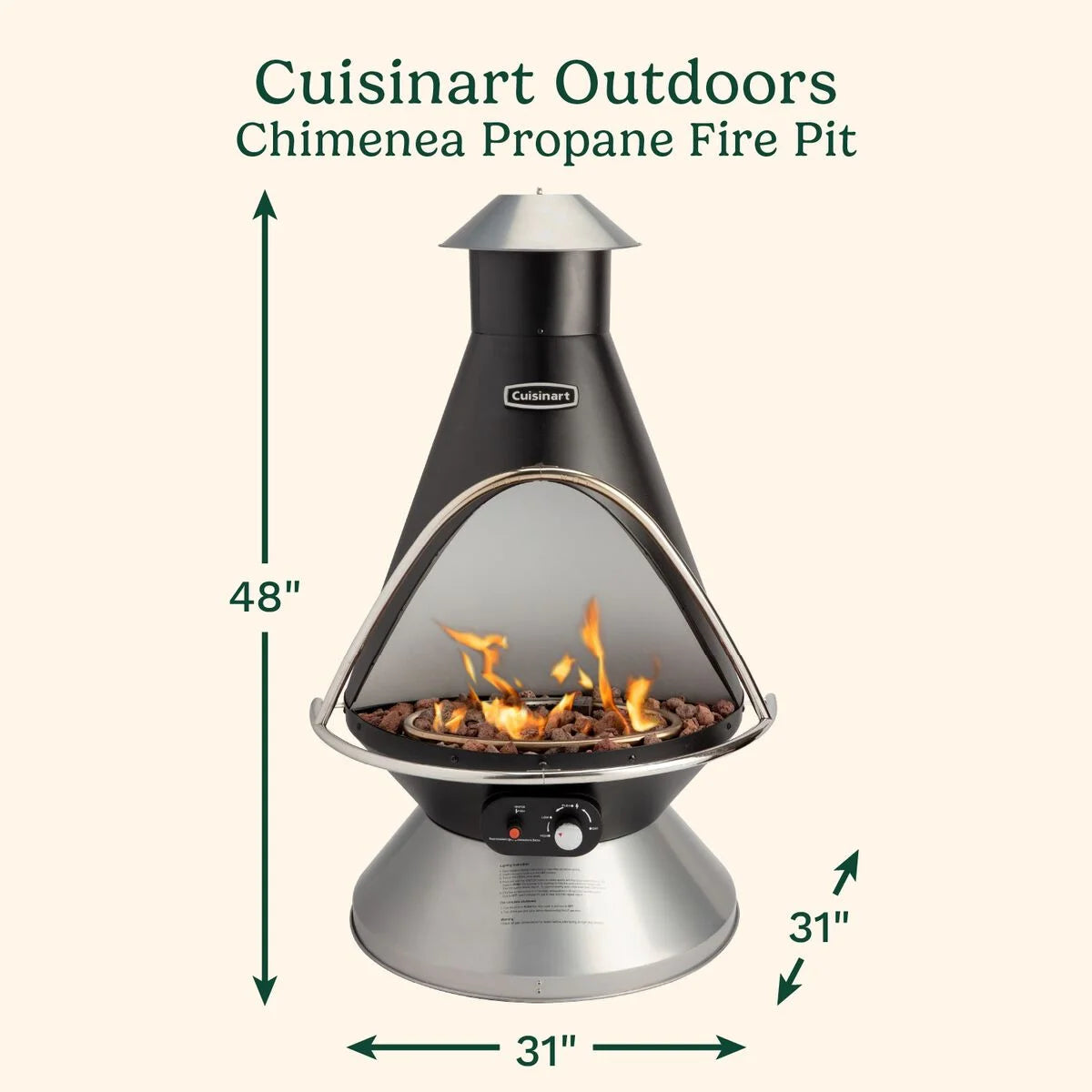 Chimenea Propane Fire Pit