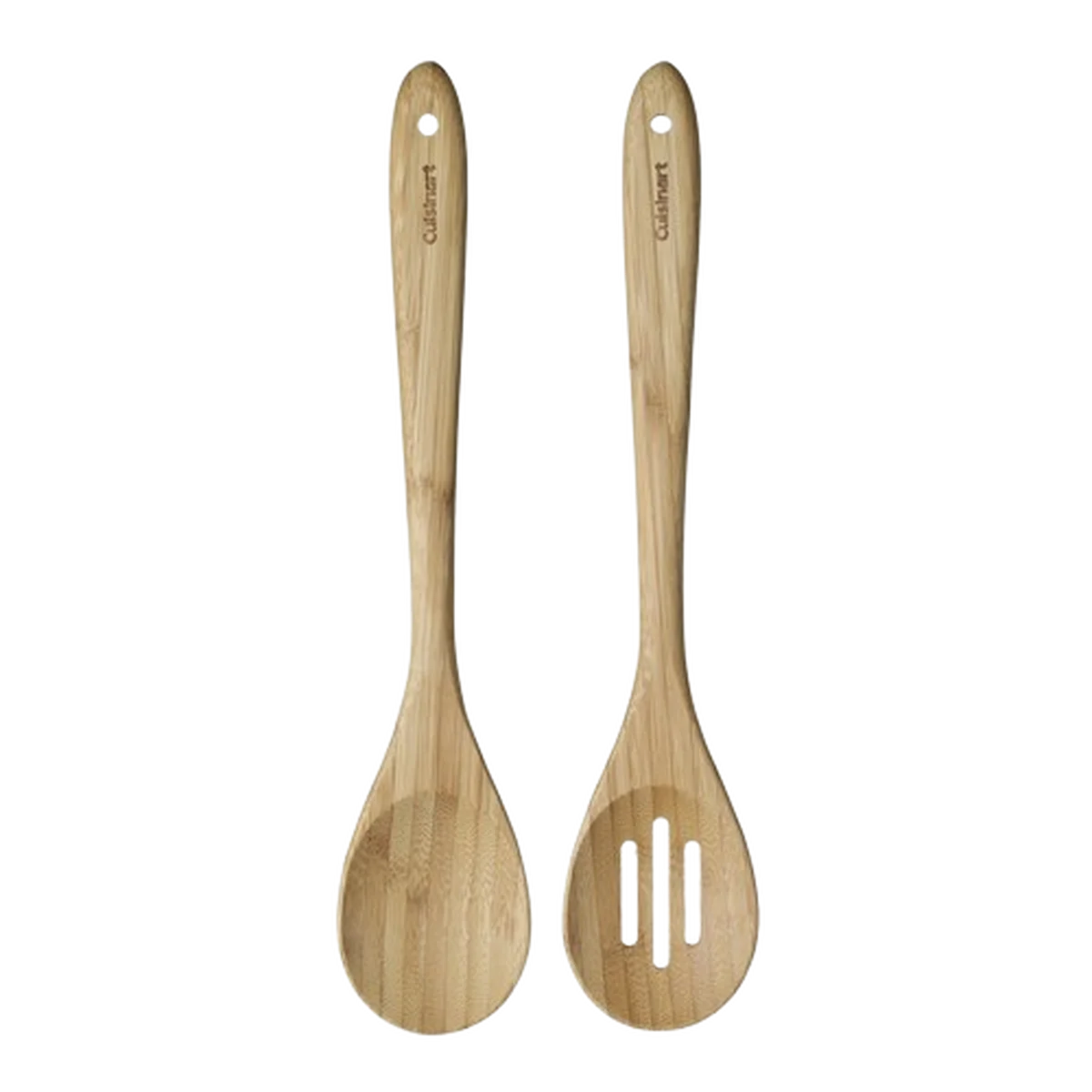 Bamboo wood 2pc Spoon Set (Solid and Slotted)
