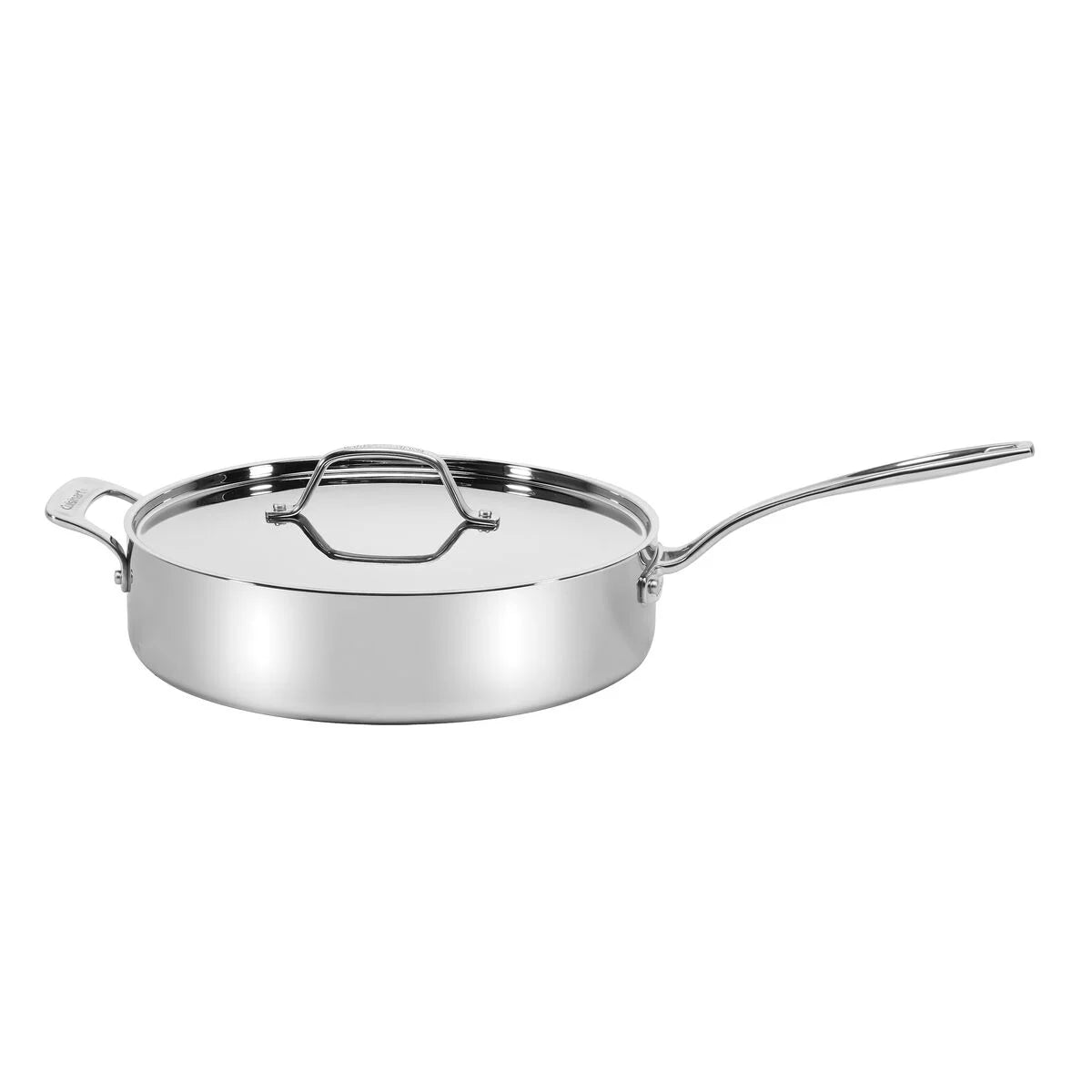 Custom-Clad 5-Ply 5.5 Qt. Saute Pan with Helper Handle & Cover