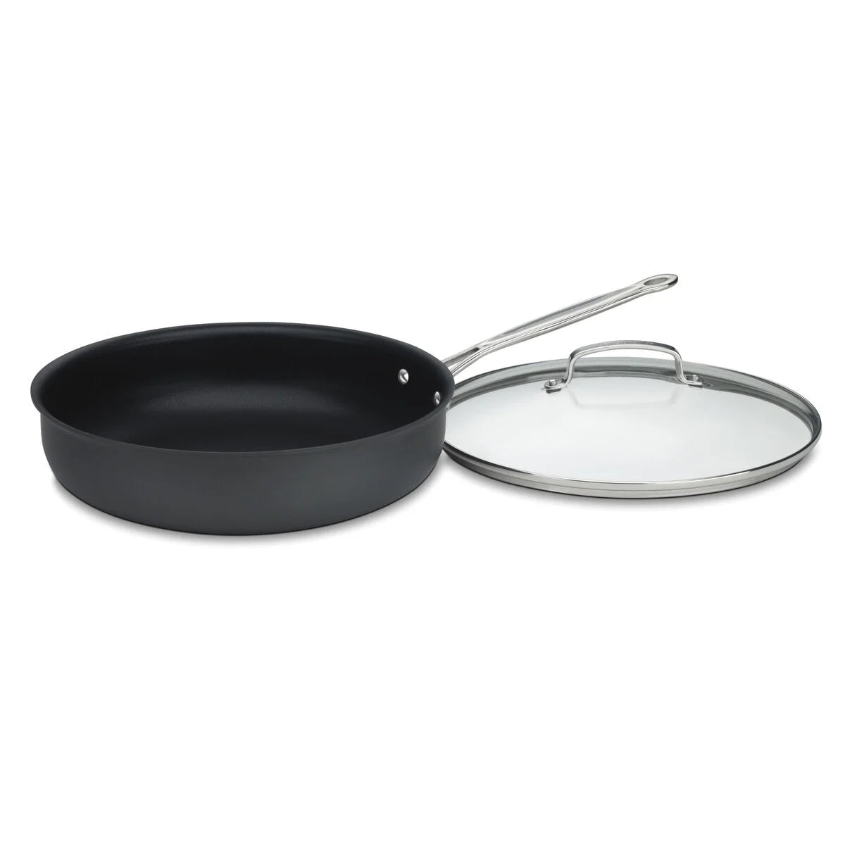 Chef's Classic™ Nonstick Hard Anodized 12" Deep Frying Pan with Cover