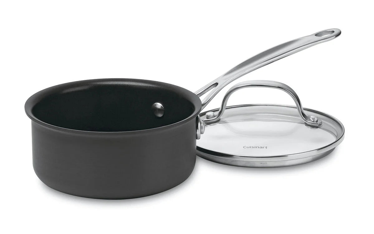 Chef's Classic™ Nonstick Hard Anodized 1 Quart Saucepan with Cover