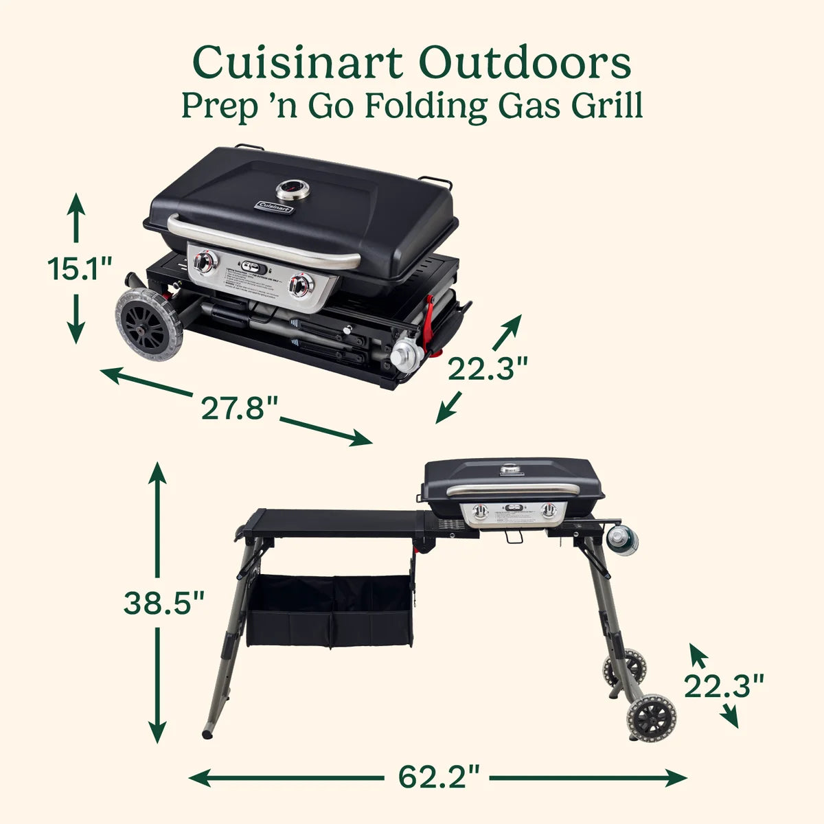 Prep 'n Go Folding Gas Grill