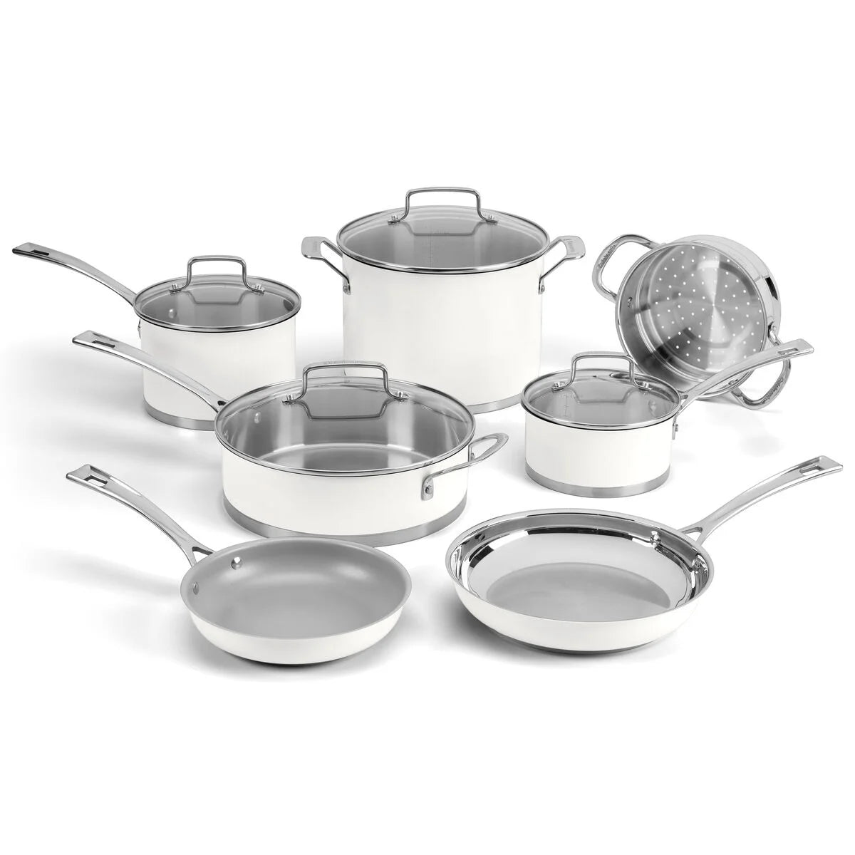 11 Piece Matte White Set