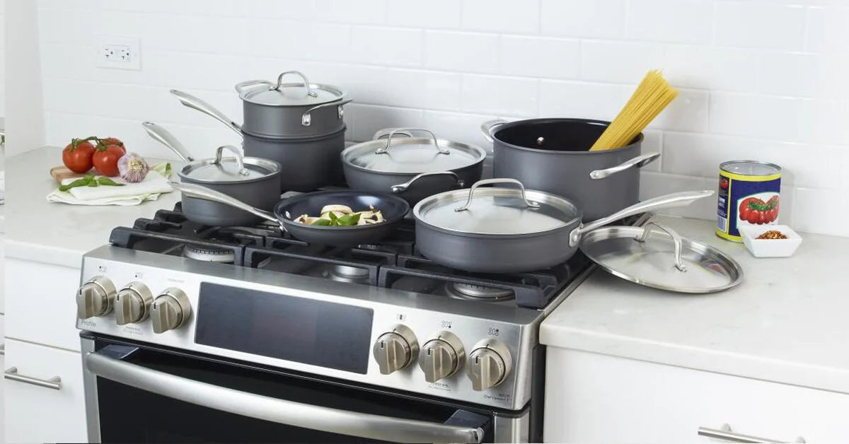 GreenGourmet Hard Anodized 12 Piece Set