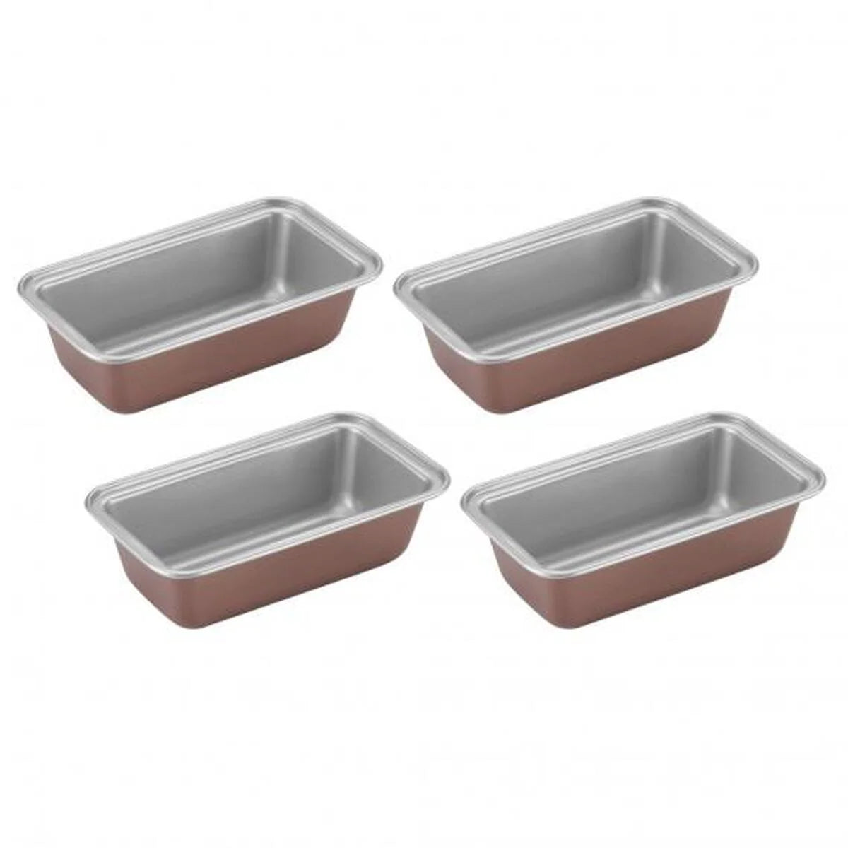 4-pc 5.5" x 2.5" Mini Loaf Pan Set
