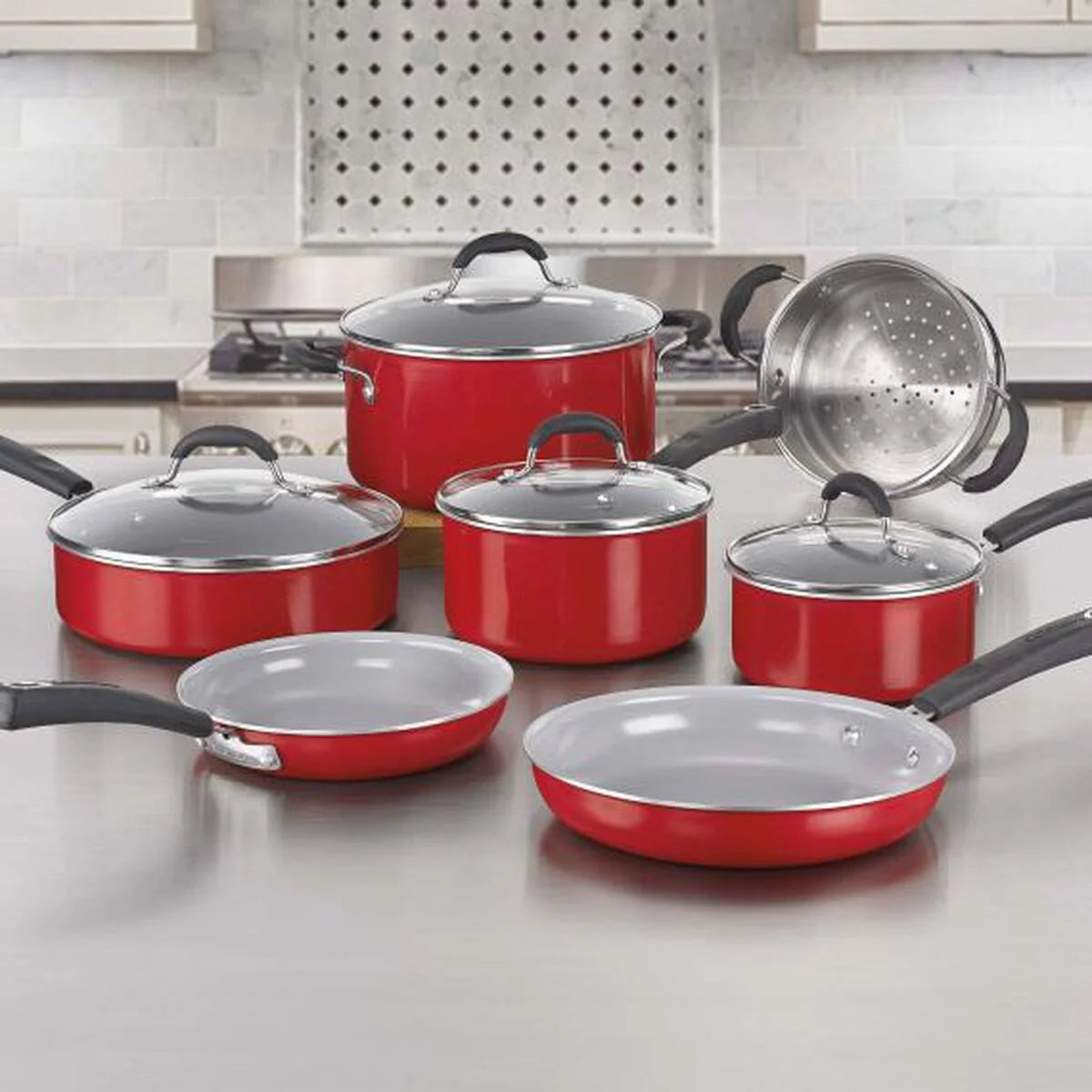 11 Piece Set Ceramica XT Nonstick Cookware