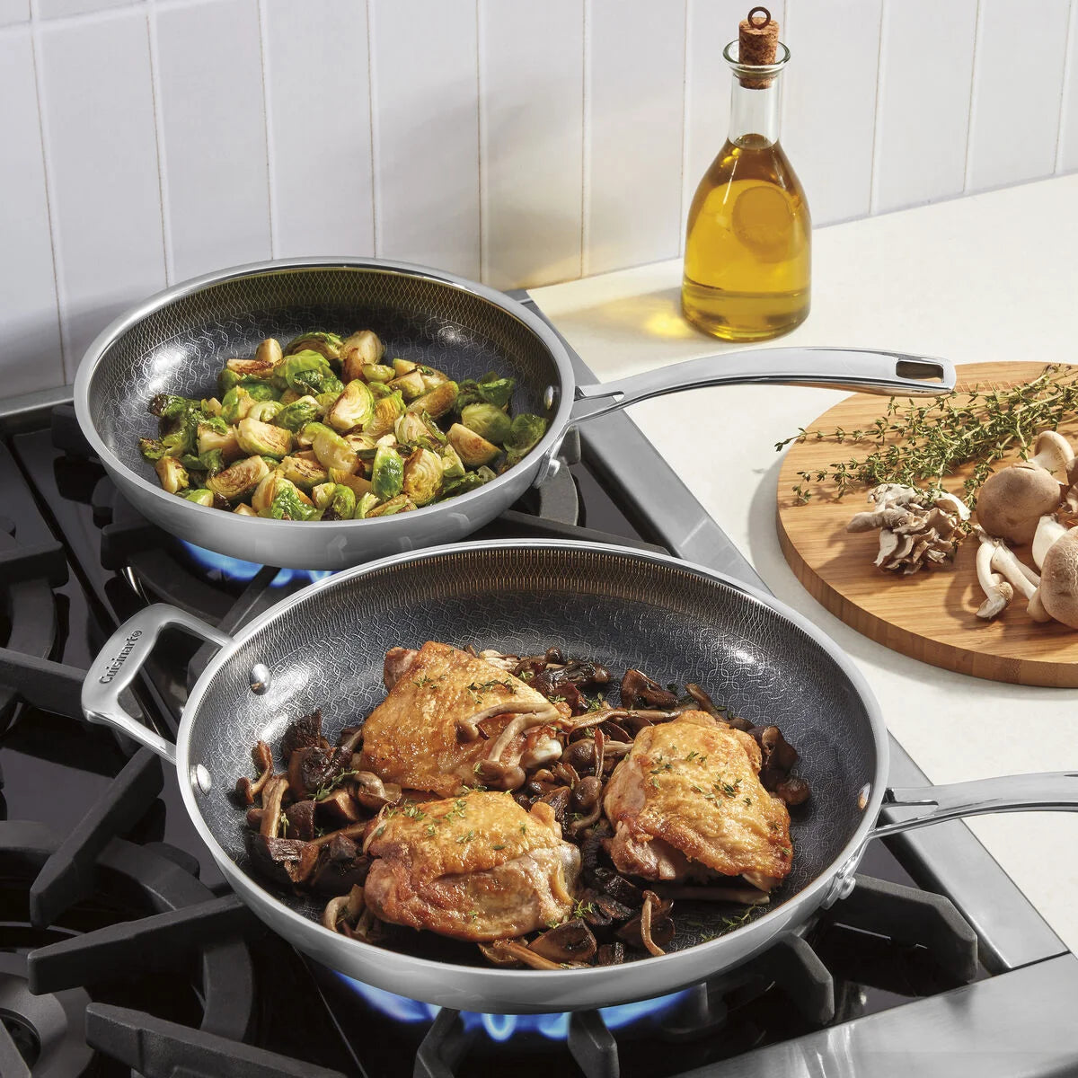 FusionPlus® Hybrid 2-Pk Skillets (10" & 12")