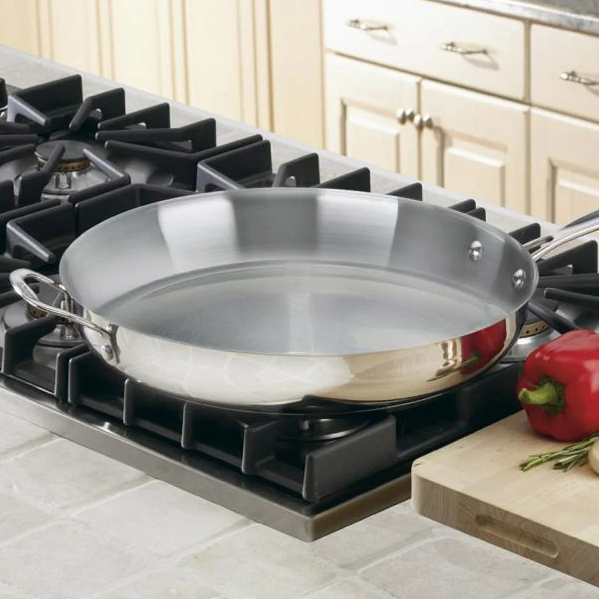 Chef's Classic™ Stainless 14" Skillet with Helper Handle