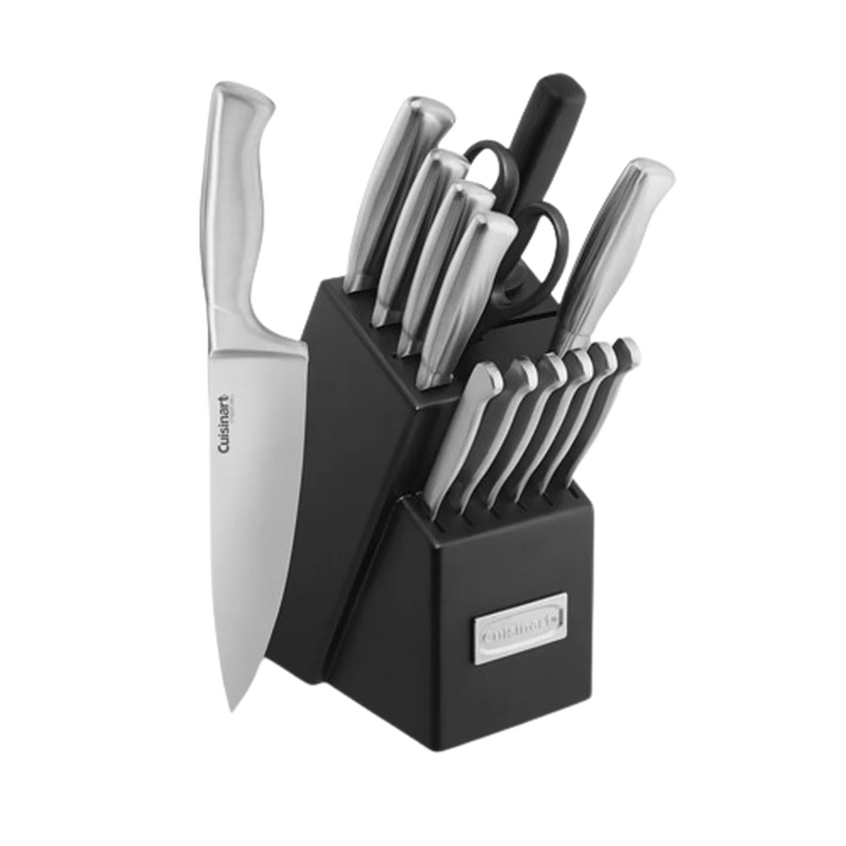 Stainless Steel Hollow Handle 15 Piece Knife Block Set
