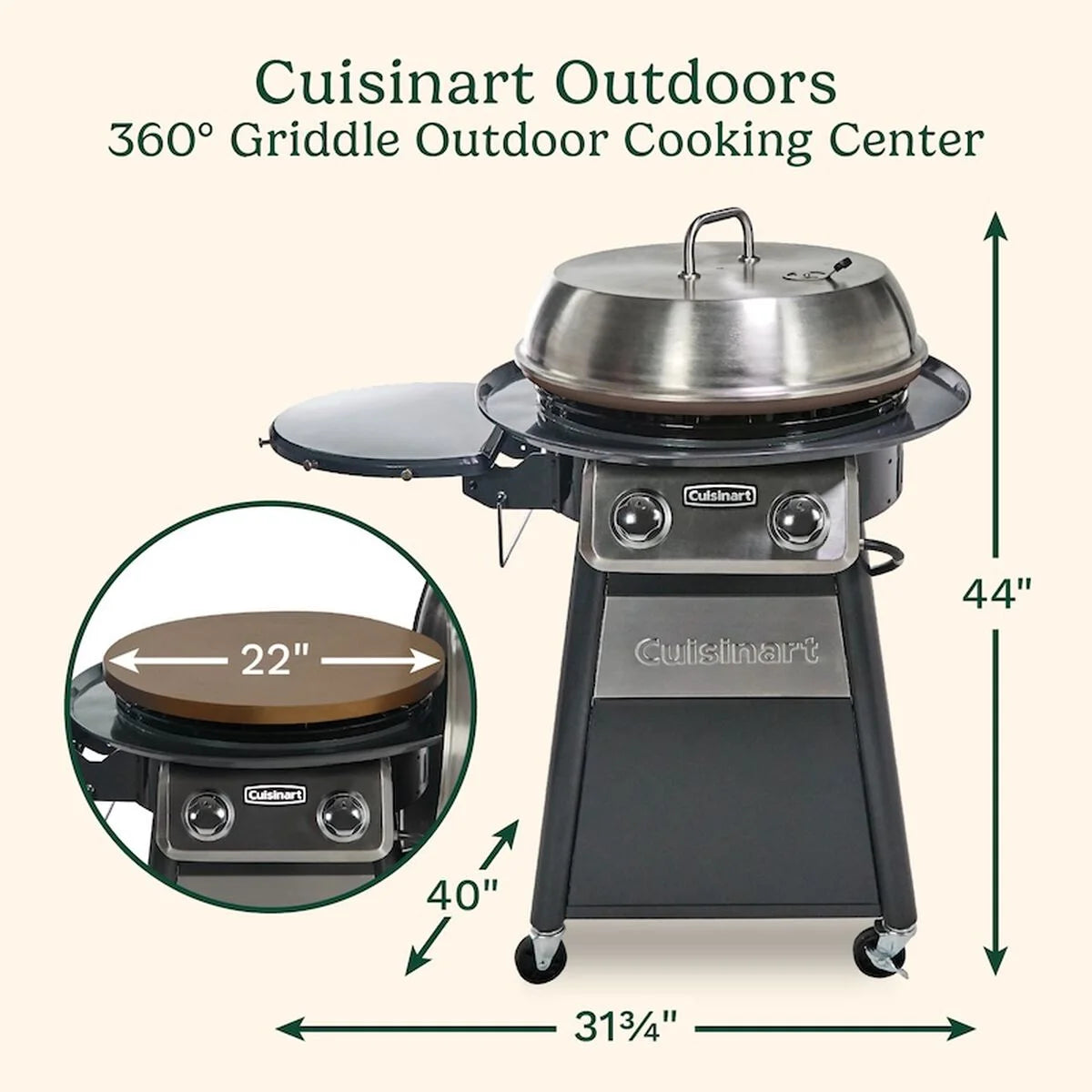 Discontinued 360° Griddle Outdoor Cooking Center