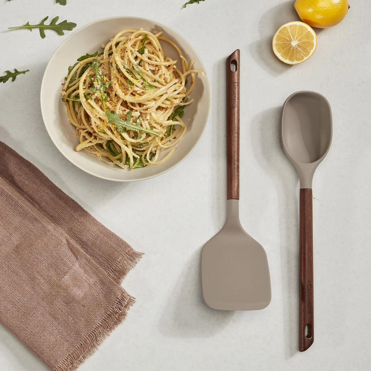Acacia Fusion Solid Turner & Solid Spoon Set