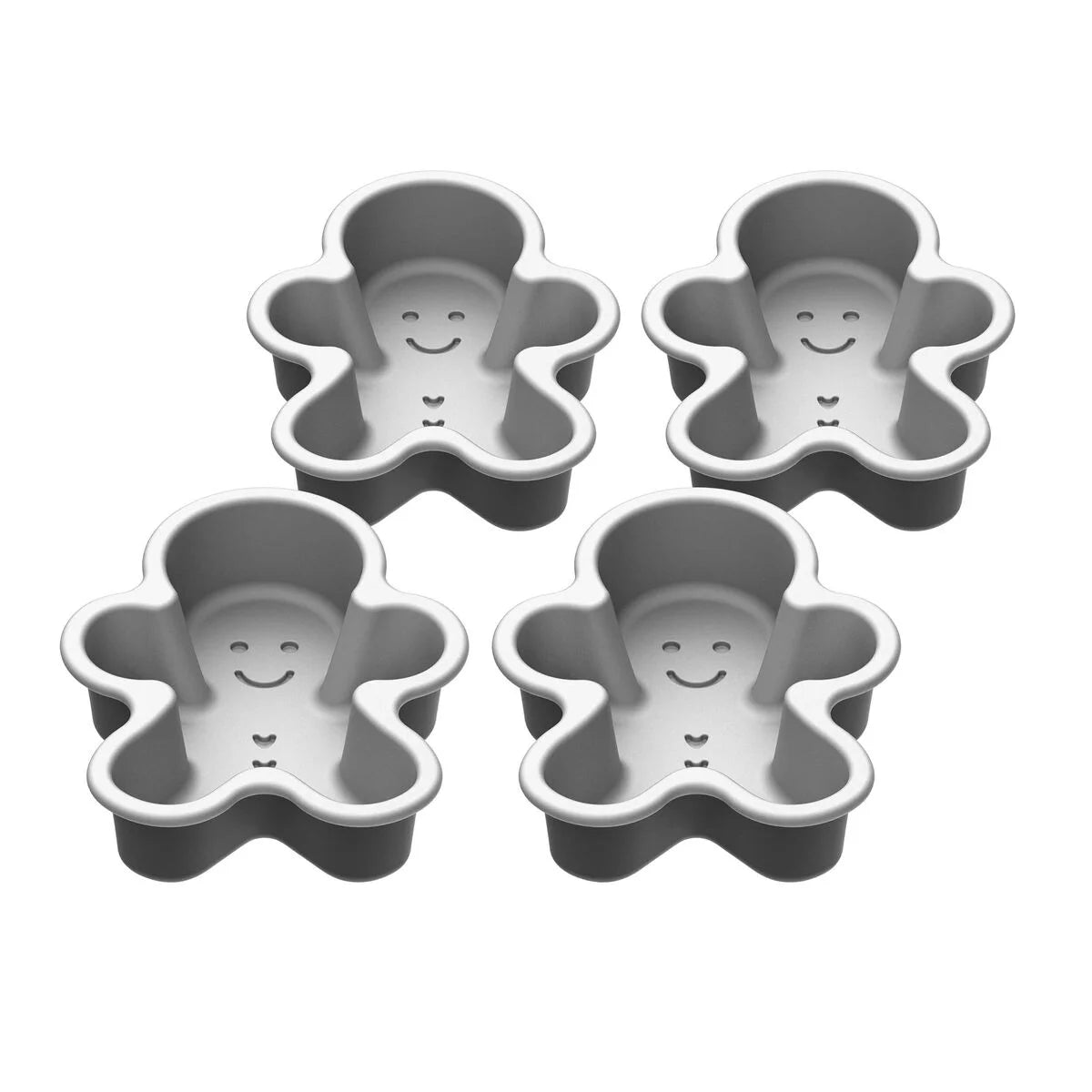 4-pc 4" x 5" Mini Gingerbread Man Set