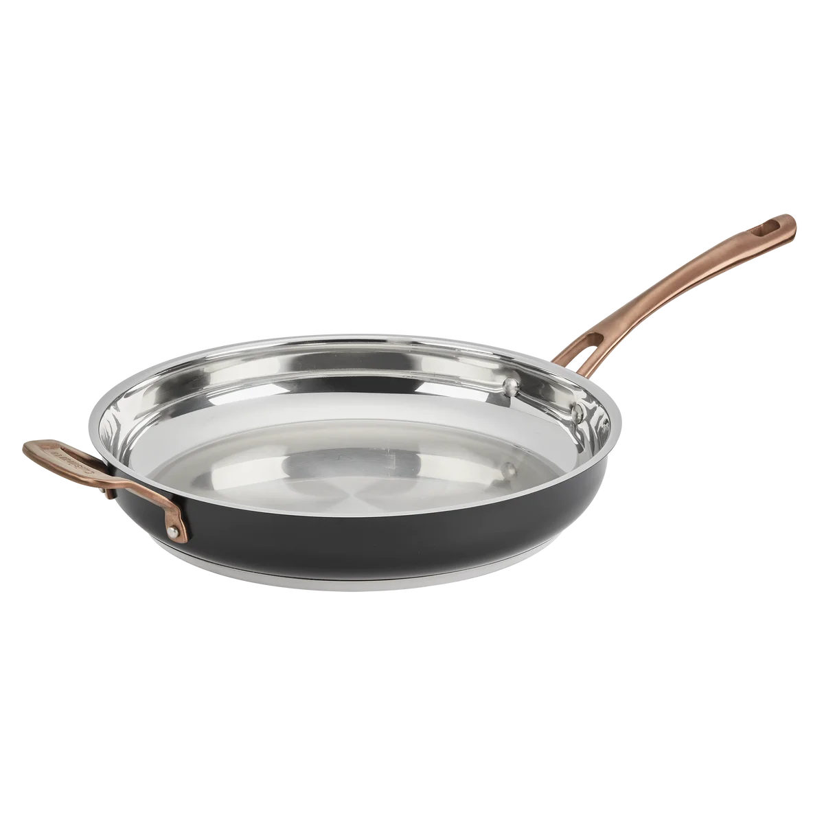 Matte Black Elegance 12” Skillet w Helper Handle