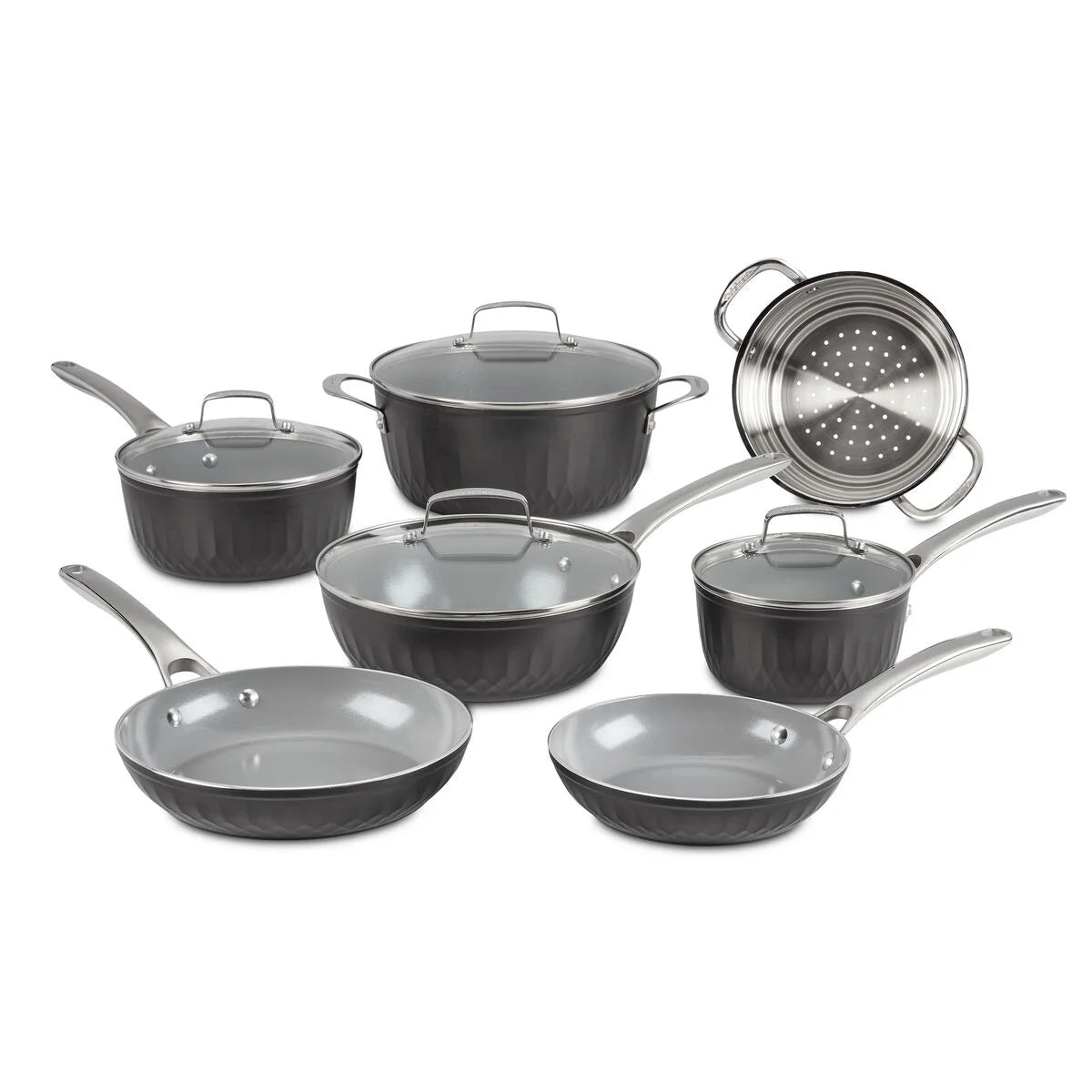 11-Pc Color Impressions Ceramic Nonstick Set
