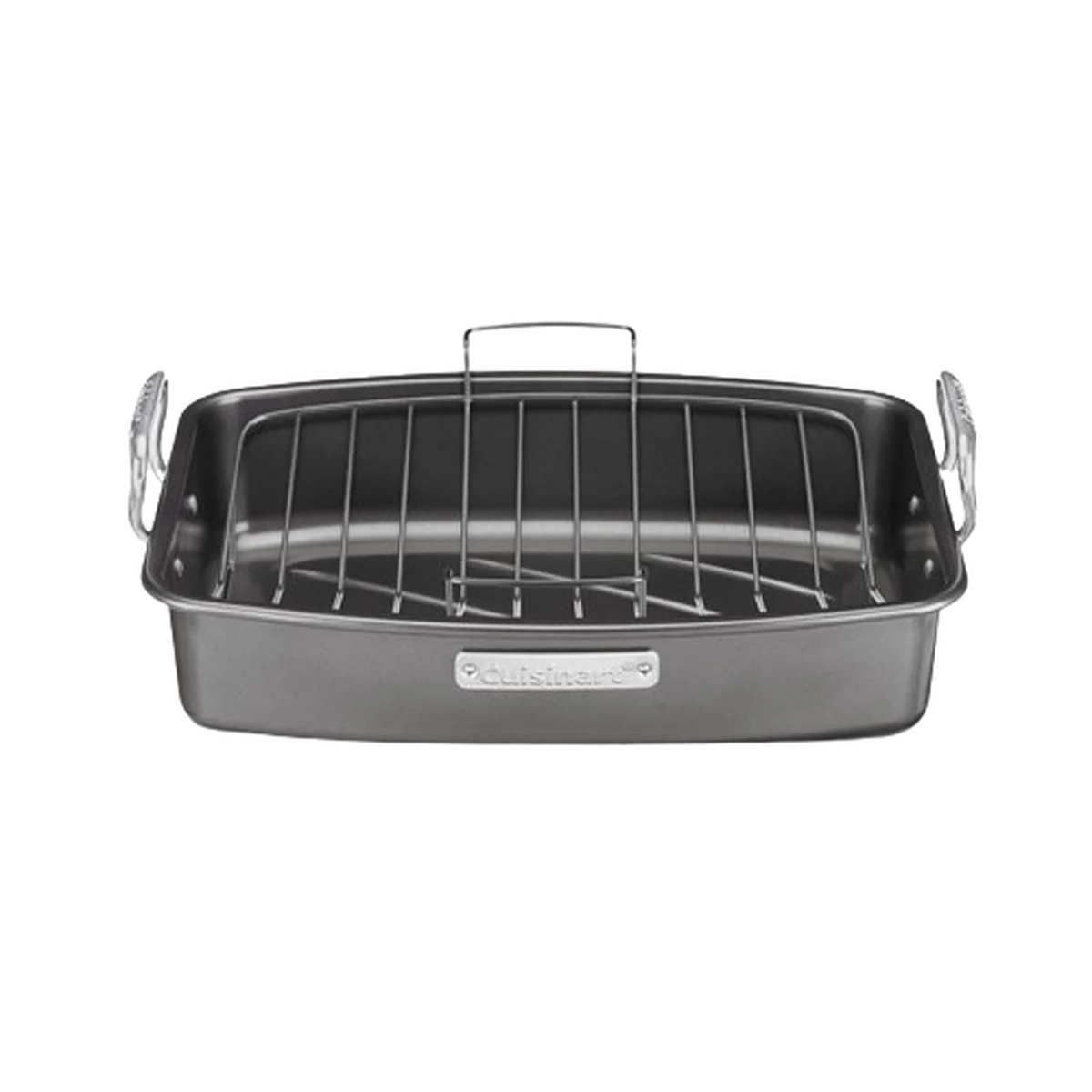 17" x 13" Nonstick Roaster with V-Rack