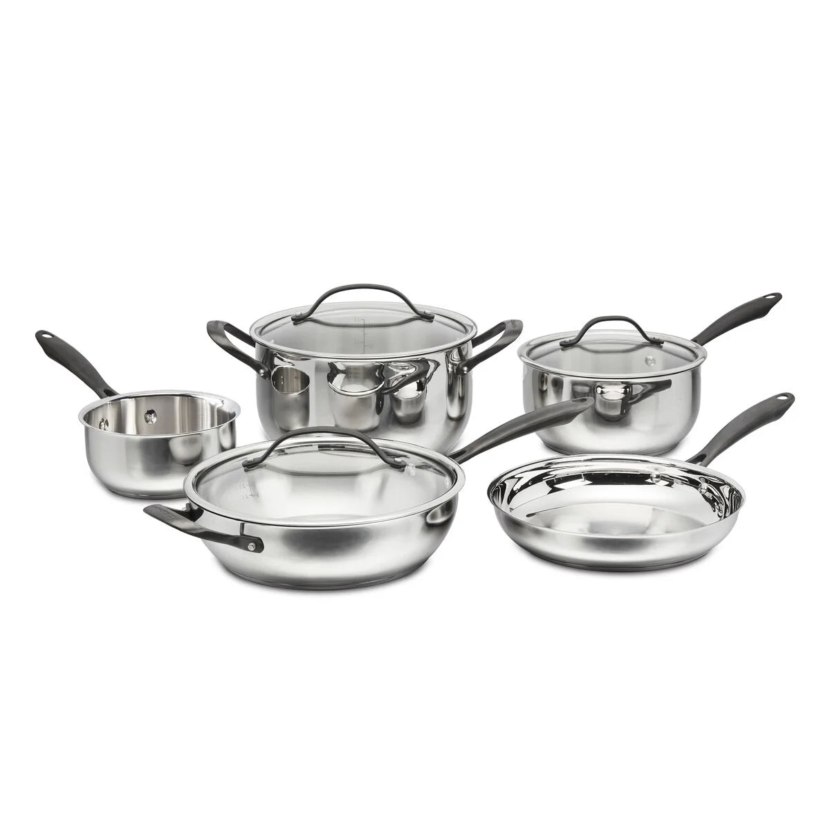 Radiant Pro Stainless with Brushed Titanium Finish 8-Pc Set