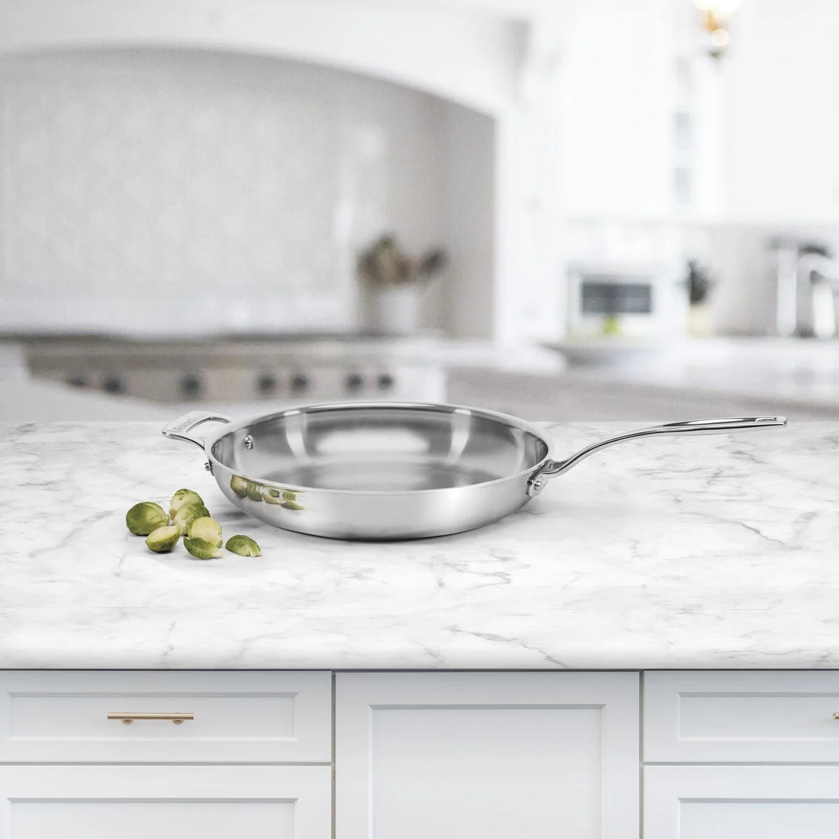 Custom-Clad 5-Ply 12" Fry Pan with Helper Handle