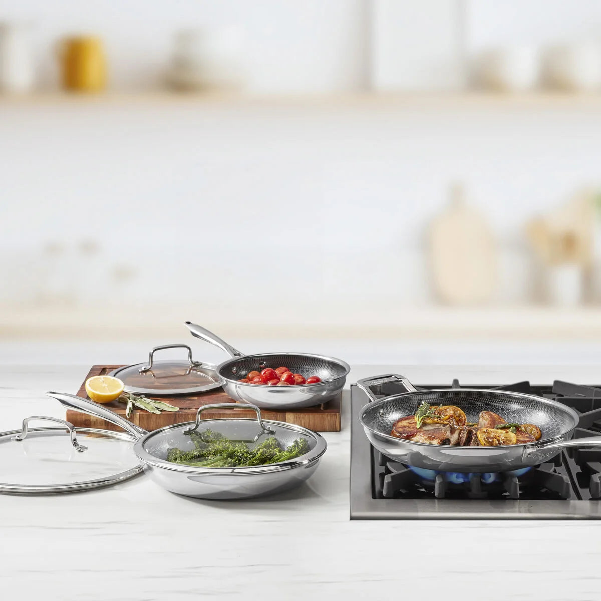 FusionElite+™ Hybrid Tri-Ply Stainless Steel 6-Pc Skillet Set