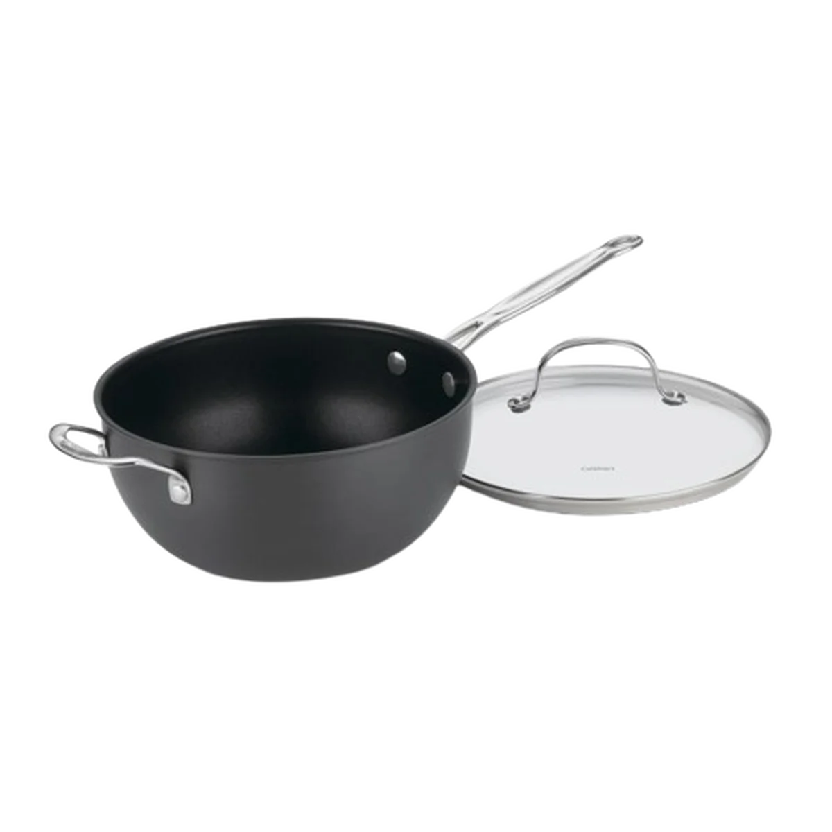 Chef's Classic™ Nonstick Hard Anodized 4 Qt. Chef's Pan with Helper Handle & Cover